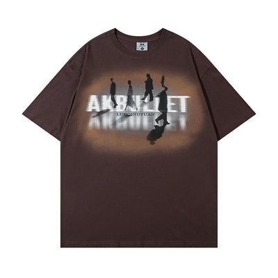 Dark Depressed Short-sleeved T-shirt For Men