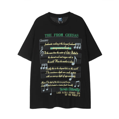 Fashion Short Sleeve T-shirt Loose Casual Men
