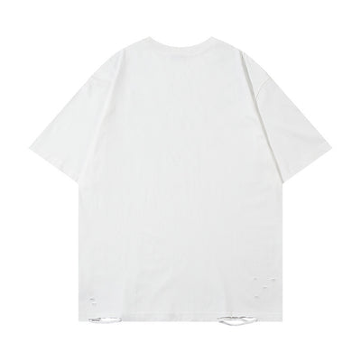 Fashion Painting Dirty T-shirt Short Sleeve Men