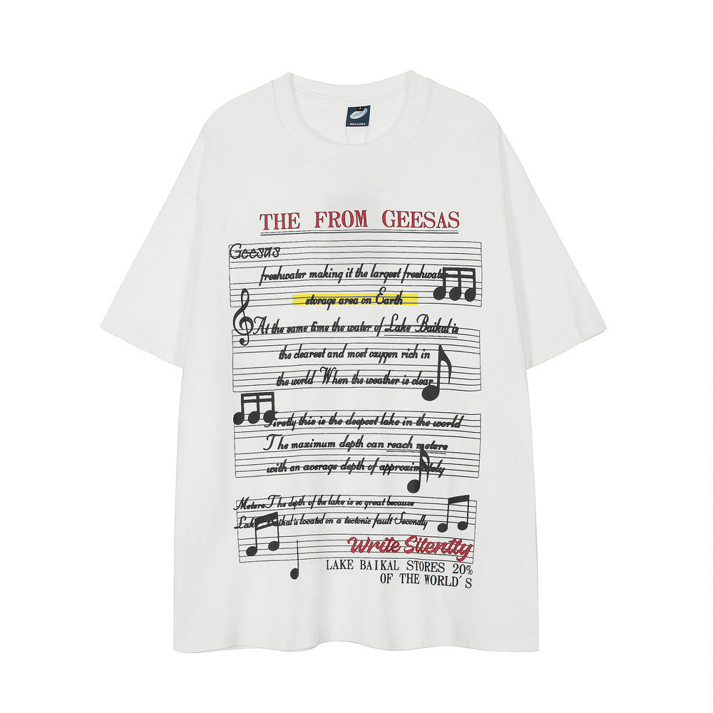 Fashion Short Sleeve T-shirt Loose Casual Men