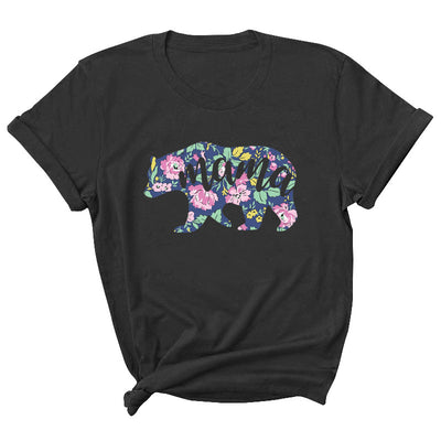 Mama Pattern Printed Short Sleeve Round Neck T-shirt Casual Fashion