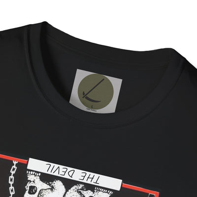 Gothic Tarot Graphic Tee, Vintage Occult Shirt, "The Devil" Arcana