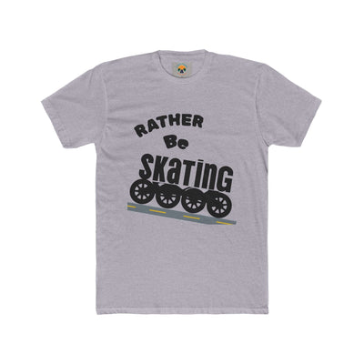 Unisex Skating Crew Tee with 'Rather Be Skating' design, perfect for rollerskaters and skating enthusiasts.