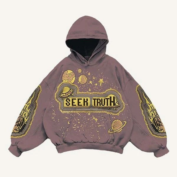 Fashion Casual Printed Polyester Sweater