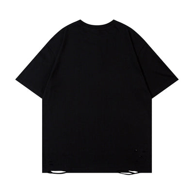 Fashion Painting Dirty T-shirt Short Sleeve Men