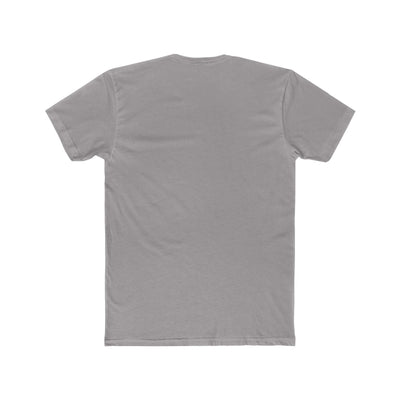 Back view of a light gray unisex skating crew tee designed for comfort and style.