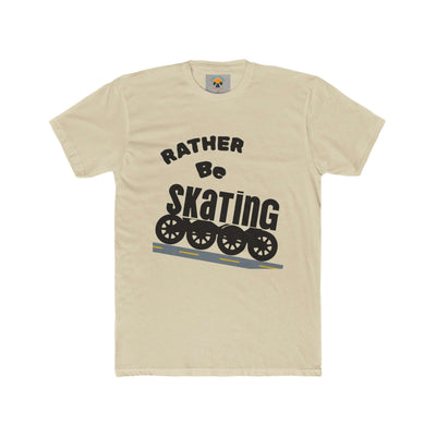 Unisex Skating Crew Tee featuring 'Rather Be Skating' graphic, perfect for roller skaters and casual wear.
