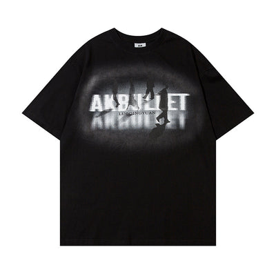 Dark Depressed Short-sleeved T-shirt For Men