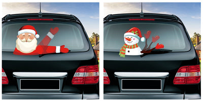 Popular Santa Claus wiper sticker can remove the car rear windshield wiper Sticker Car Stickers
