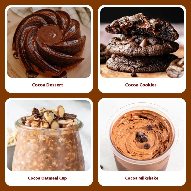 Natural Cocoa Powder Food Grade Soda Baking Milk Tea Chocolate Medium Fat