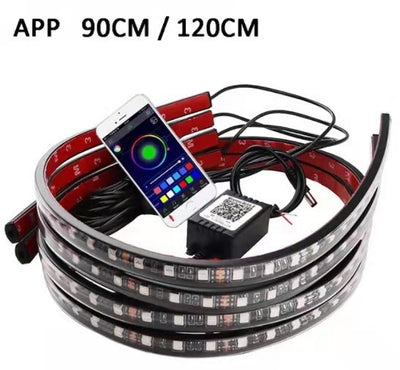 Car Chassis APP Voice Control RGB Seven-color Ambience Light