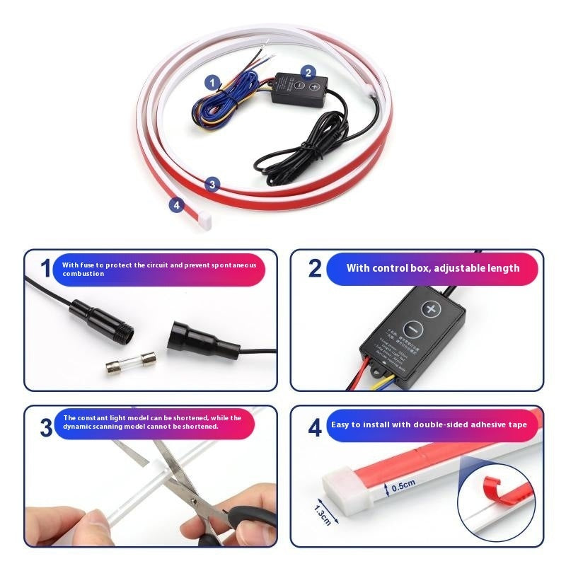 Modified Car Dynamic Scanning Through Belt Steering Daytime Light