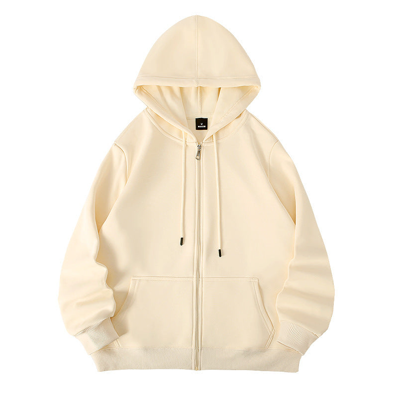 420g European And American Plus Size Zipper Hooded Sweater Men